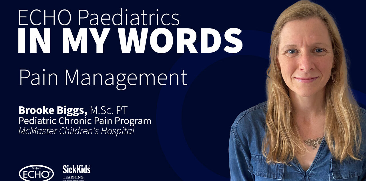 Brooke Biggs, Physiotherapist, ECHO Pain Management Program | In My Words testimonial