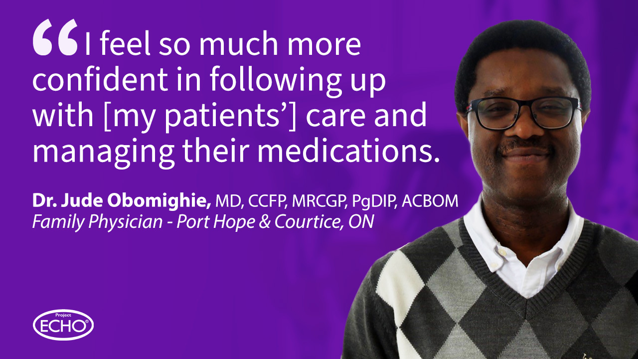 Dr. Jude Obomighie quote: "Most family physicians don't feel very confident in managing epilepsy and this course did improve my confidence and my knowledge in managing such patients.